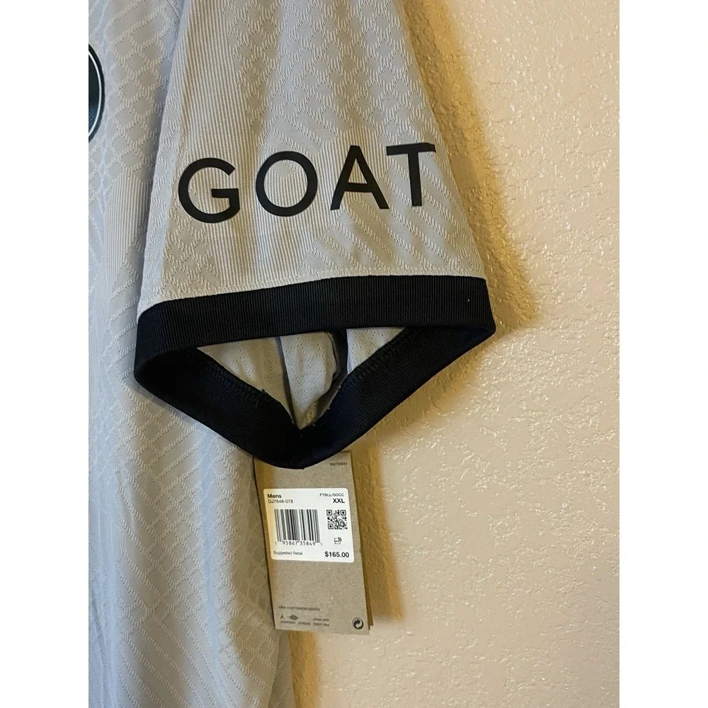 Men's 2XL NWT PSG Lionel Messi #30 Jordan Authentic Away Jersey Gray